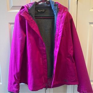 Cologear Under Armor snow jacket with removable shell pink large